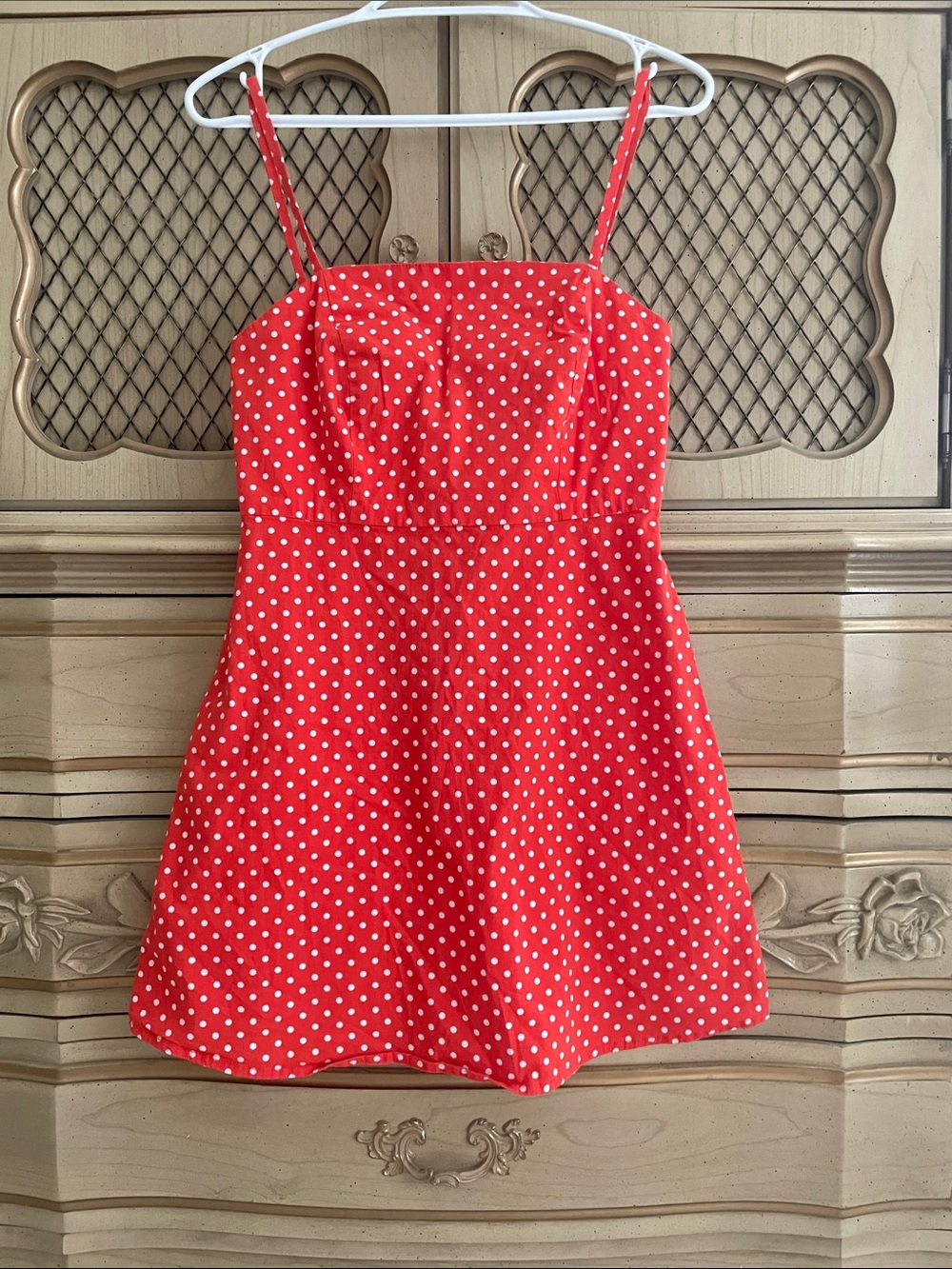 Kimchi Blue Red Polka Dot Mini Dress